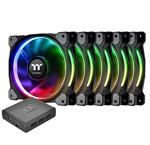 Thermaltake Riing Plus TT 63.19 CFM 140 mm Fans 5-Pack