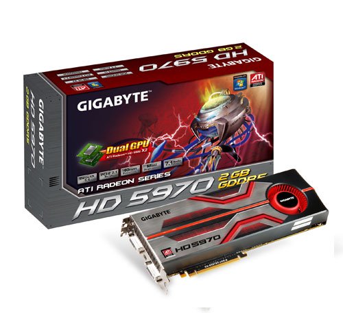 Gigabyte GV-R597D5-2GD-B Radeon HD 5970 2 GB Graphics Card