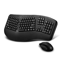 Adesso Tru-Form Media 1500 Wireless Ergonomic Keyboard With Laser Mouse