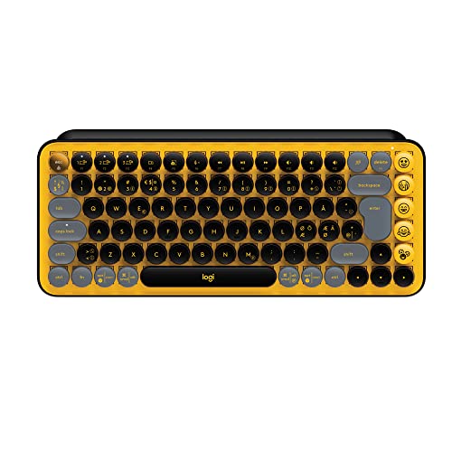 Logitech POP Keys Blast Bluetooth/Wireless Mini Keyboard