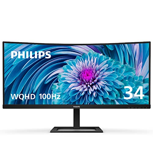 Philips 346E2CUAE 34.0&quot; 3440 x 1440 100 Hz Curved Monitor