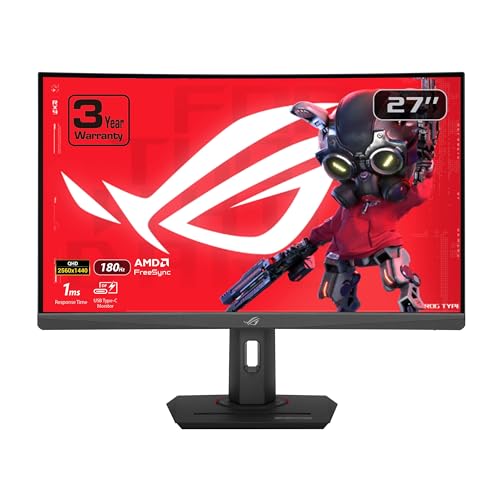 Asus ROG Strix XG27WCS 27.0" 2560 x 1440 180 Hz Monitor