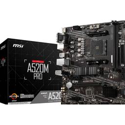 MSI A520M PRO Micro ATX AM4 Motherboard