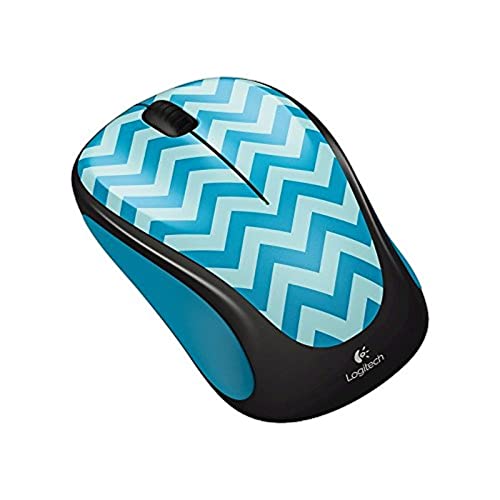 Logitech M325c Teal Zigzag Wireless Optical Mouse