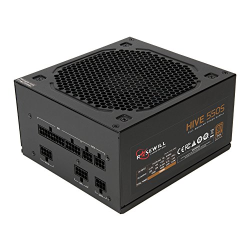 Rosewill HIVE 550 W 80+ Bronze Certified Semi-modular ATX Power Supply