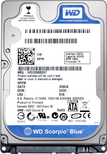 Western Digital Scorpio Blue 400 GB 2.5" 5400 RPM Internal Hard Drive