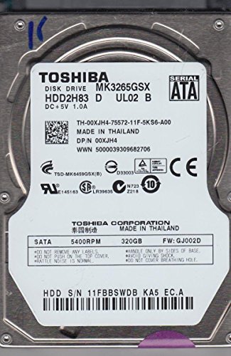 Toshiba MK3265GSX 320 GB 2.5" 5400 RPM Internal Hard Drive