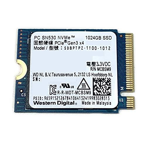 Western Digital SN530 1.024 TB M.2-2230 PCIe 3.0 X4 NVME Solid State Drive