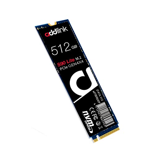 Addlink S90 Lite 512 GB M.2-2280 PCIe 4.0 X4 NVME Solid State Drive
