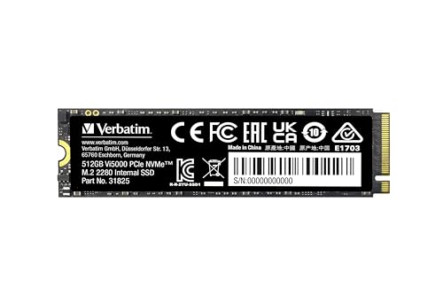 Verbatim Vi5000 512 GB M.2-2280 PCIe 4.0 X4 NVME Solid State Drive